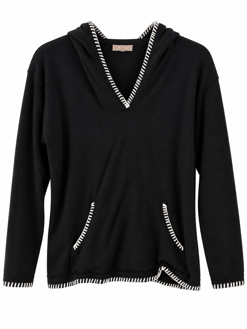 MILA Milano Black & White Uktra Soft Hoodie Sweater M